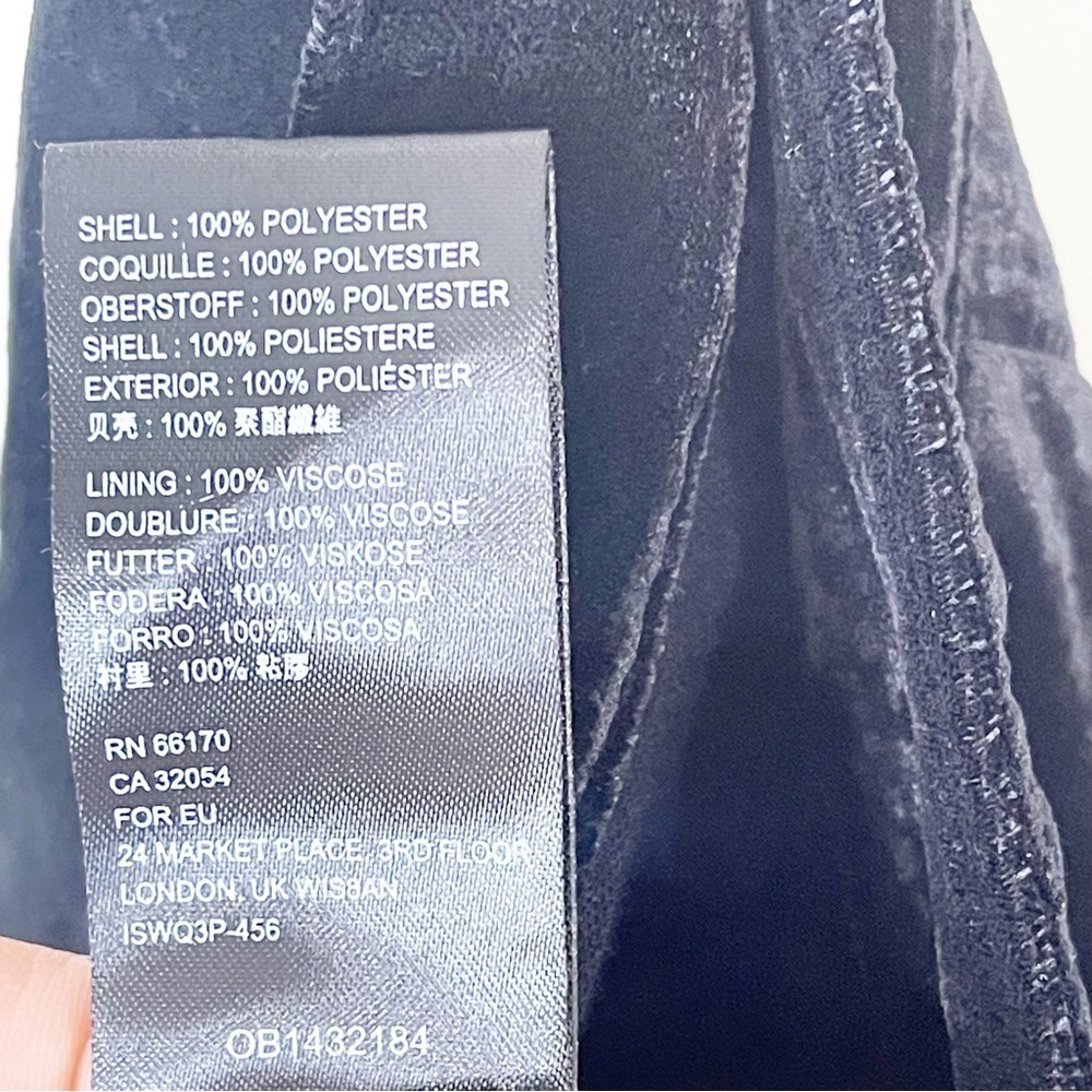 Free People Revolve Black Vivienne Velvet Mini Skirt Size 2 US NWOT - Picture 6 of 6